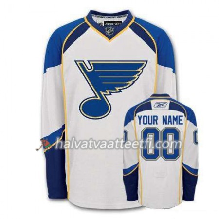 Reebok Naisten NHL St. Louis Blues Pelipaita Custom Valkoinen Premier Vieras