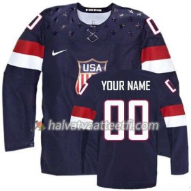 Reebok Herren USA Team Pelipaita Custom Premier Sininen Vieras 2014