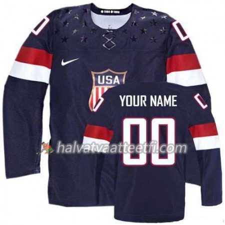 Reebok Herren USA Team Pelipaita Custom Premier Sininen Vieras 2014 Reebok Herren USA Team Pelipaita Custom Premier Sininen Vieras 2014