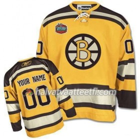 Reebok Naisten NHL Boston Bruins Pelipaita Custom Kulta Winter Classic