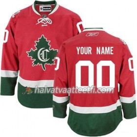 Reebok Naisten NHL Montreal Canadiens Pelipaita Custom Punainen Kolmas Nouveau CD