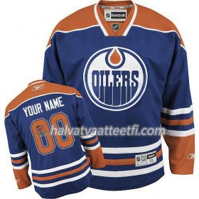 Lasten NHL Edmonton Oilers Pelipaita Custom Sininen Premier Koti