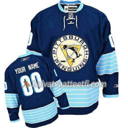 Lasten NHL Pittsburgh Penguins Pelipaita Custom Sininen Kolmas Vintage
