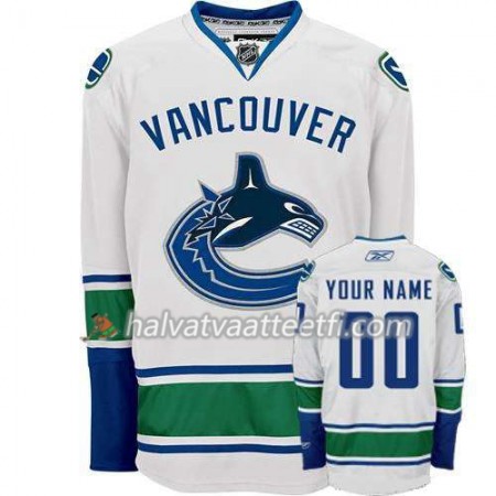 Reebok Naisten NHL Vancouver Canucks Pelipaita Custom Valkoinen Premier Vieras