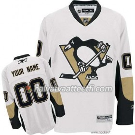 Reebok Miesten NHL Pittsburgh Penguins Pelipaita Custom Valkoinen Premier Vieras