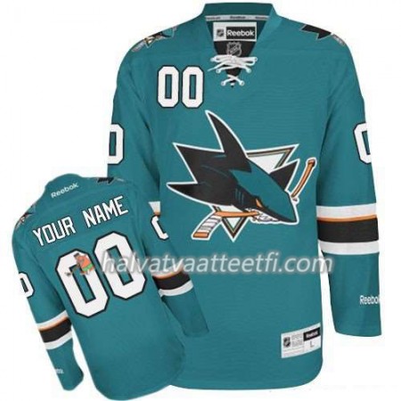 Reebok Miesten NHL San Jose Sharks Pelipaita Custom Teal vert Premier Koti
