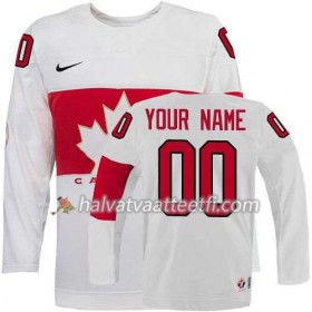 Reebok Naisten NHL Canada Team Pelipaita Custom Valkoinen Koti 2014