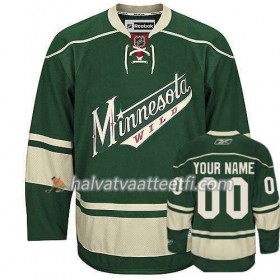 Lasten NHL Minnesota Wild Pelipaita Custom vihreä Premier Kolmas