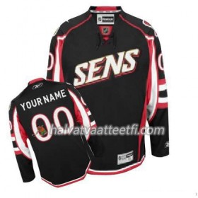 Reebok Miesten NHL Ottawa Senators Pelipaita Custom Musta Premier Kolmas