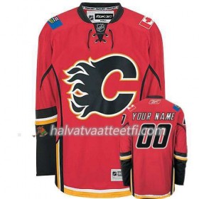 Lasten NHL Calgary Flames Pelipaita Custom Punainen Premier Koti