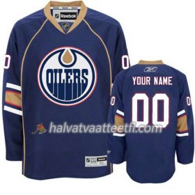 Lasten NHL Edmonton Oilers Pelipaita Custom Sininen Premier Kolmas
