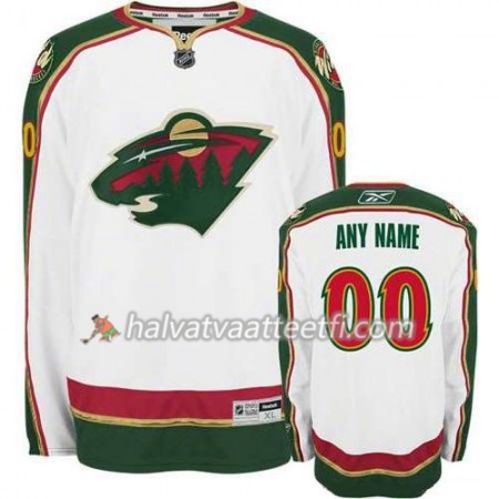 Reebok Miesten NHL Minnesota Wild Pelipaita Custom Valkoinen Premier Vieras