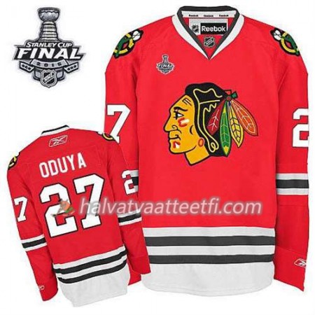 Lasten NHL Chicago Blackhawks Pelipaita Duncan Keith #27 Koti Punainen 2015 Stanley Cup