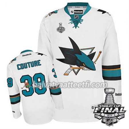 Reebok NHL San Jose Sharks Pelipaita Logan Couture #39 Valkoinen Vieras 2016 Stanley Cup Reebok NHL San Jose Sharks Pelipaita Logan Couture #39 Valkoinen Vieras 2016 Stanley Cup