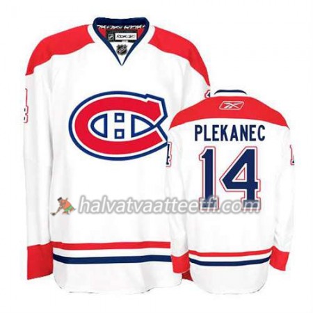 Reebok Miesten NHL Montreal Canadiens Pelipaita Tomas Plekanec #14 Vieras Valkoinen