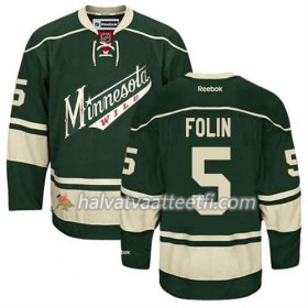 Reebok Miesten NHL Minnesota Wild Pelipaita Christian Folin #5 Kolmas Vihreä
