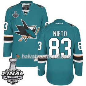 Reebok NHL San Jose Sharks Pelipaita Matt Nieto #83 Teal Koti 2016 Stanley Cup