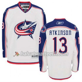 Reebok Miesten NHL Columbus Blue Jackets Pelipaita Cam Atkinson #13 Vieras Valkoinen