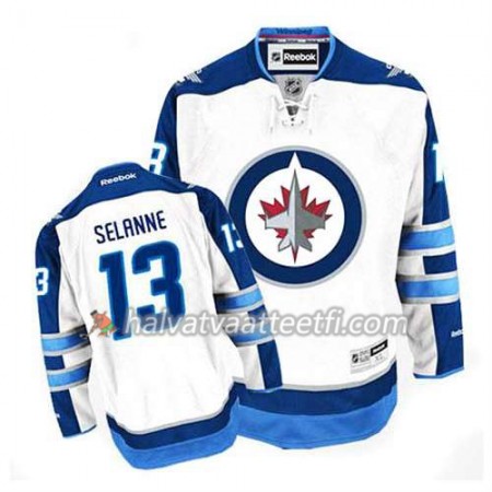 Reebok Miesten NHL Winnipeg Jets Pelipaita Teemu Selanne #13 Vieras Valkoinen Reebok Miesten NHL Winnipeg Jets Pelipaita Teemu Selanne #13 Vieras Valkoinen