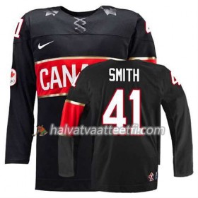Reebok Naisten NHL Premier Olympic-Canada Team Pelipaita Mike Smith #41 Kolmas Musta Paita