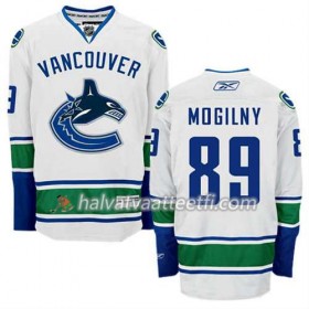 Reebok Miesten NHL Vancouver Canucks Pelipaita Alexander Mogilny #89 Vieras Valkoinen