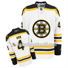 Reebok Miesten NHL Boston Bruins Pelipaita Bobby Orr #4 Vieras Valkoinen