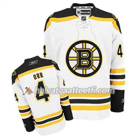 Reebok Miesten NHL Boston Bruins Pelipaita Bobby Orr #4 Vieras Valkoinen