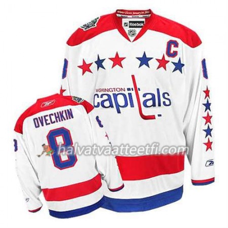 Reebok Miesten NHL Washington Capitals Pelipaita Alex Ovechkin #8 Kolmas Valkoinen