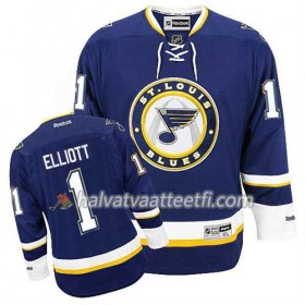 Reebok Miesten NHL St. Louis Blues Pelipaita Brian Elliott #1 Kolmas Sininen
