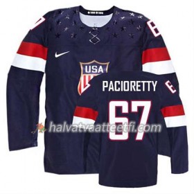 Lasten NHL Premier Olympic-USA Team Pelipaita Max Pacioretty #67 Vieras Sininen Paita