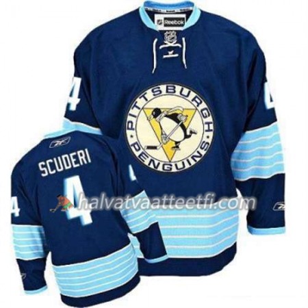 Reebok Miesten NHL Pittsburgh Penguins Pelipaita Rob Scuderi 4 Sininen Kolmas