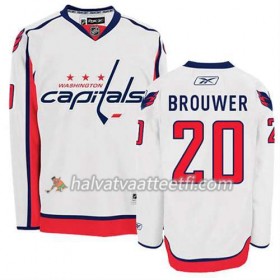 Reebok Miesten NHL Washington Capitals Pelipaita Troy Brouwer #20 Vieras Valkoinen
