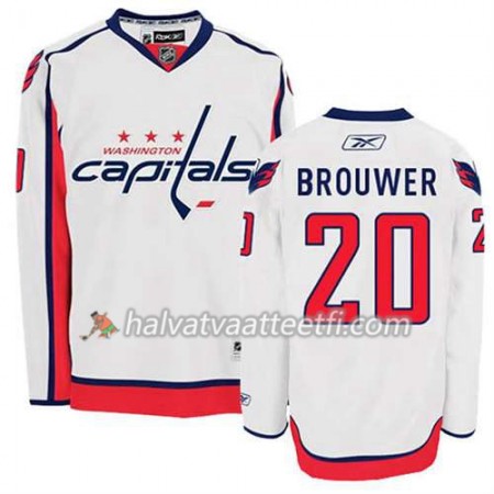 Reebok Miesten NHL Washington Capitals Pelipaita Troy Brouwer #20 Vieras Valkoinen