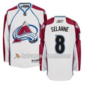 Reebok Miesten NHL Colorado Avalanche Pelipaita Teemu Selanne #8 Vieras Valkoinen
