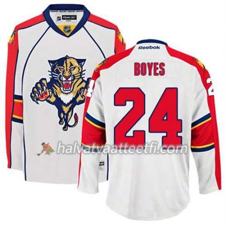 Reebok Miesten NHL Florida Panthers Pelipaita Brad Boyes #24 Vieras Valkoinen Reebok Miesten NHL Florida Panthers Pelipaita Brad Boyes #24 Vieras Valkoinen