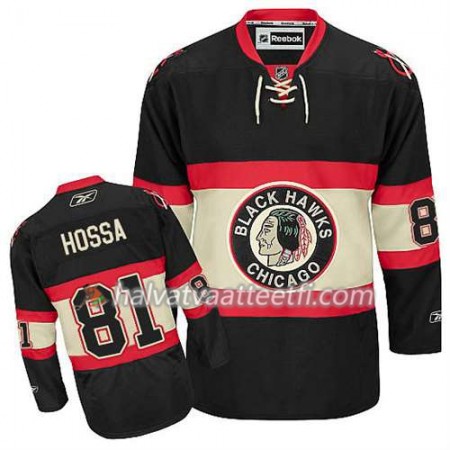 Lasten NHL Chicago Blackhawks Pelipaita Marian Hossa #81 Uusi Premier Kolmas Musta Lasten NHL Chicago Blackhawks Pelipaita Marian Hossa #81 Uusi Premier Kolmas Musta