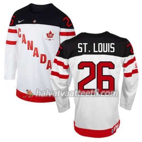 Lasten NHL Premier Olympic-Canada Team Pelipaita Martin St. Louis #26 100th Anniversary Valkoinen Paita