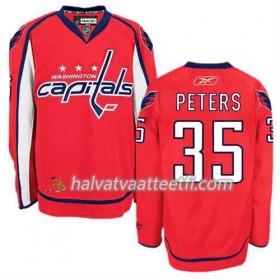 Reebok Miesten NHL Washington Capitals Pelipaita Justin Peters #35 Koti Punainen