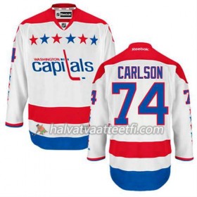 Reebok Miesten NHL Washington Capitals Pelipaita John Carlson #74 Kolmas Valkoinen