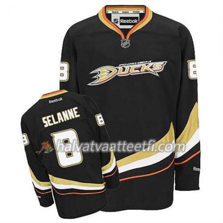 Reebok Miesten NHL Anaheim Ducks Pelipaita Teemu Selanne #8 Koti Musta Reebok Miesten NHL Anaheim Ducks Pelipaita Teemu Selanne #8 Koti Musta
