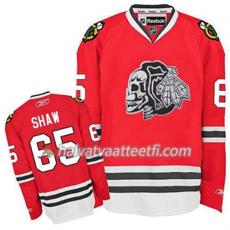 Lasten NHL Chicago Blackhawks Pelipaita Andrew Shaw #65 Skull Punainen