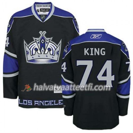 Reebok Miesten NHL Los Angeles Kings Pelipaita Dwight King #74 Kolmas Musta