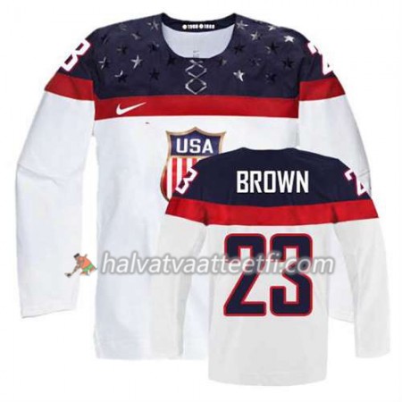 Reebok Naisten NHL Premier Olympic-USA Team Pelipaita Dustin Brown #23 Koti Valkoinen Paita Reebok Naisten NHL Premier Olympic-USA Team Pelipaita Dustin Brown #23 Koti Valkoinen Paita