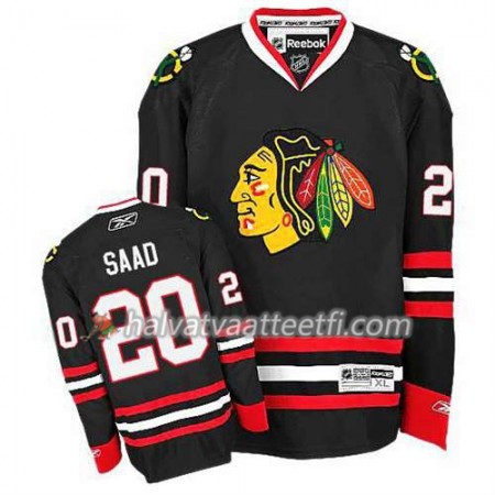 Lasten NHL Chicago Blackhawks Pelipaita Brandon Saad #20 Premier Kolmas Musta Lasten NHL Chicago Blackhawks Pelipaita Brandon Saad #20 Premier Kolmas Musta