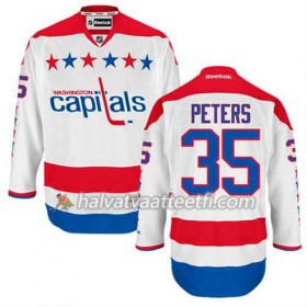 Reebok Miesten NHL Washington Capitals Pelipaita Justin Peters #35 Kolmas Valkoinen