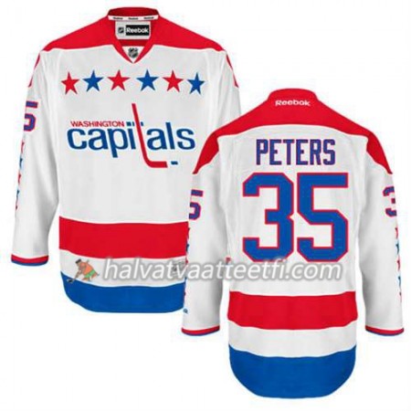 Reebok Miesten NHL Washington Capitals Pelipaita Justin Peters #35 Kolmas Valkoinen Reebok Miesten NHL Washington Capitals Pelipaita Justin Peters #35 Kolmas Valkoinen