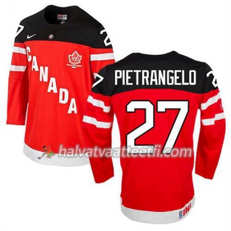 Reebok Miesten NHL Premier Olympic-Canada Team Pelipaita Alex Pietrangelo #27 100th Anniversary Punainen Paita Reebok Miesten NHL Premier Olympic-Canada Team Pelipaita Alex Pietrangelo #27 100th Anniversary Punainen Paita