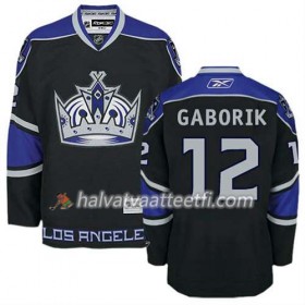 Reebok Naisten NHL Los Angeles Kings Pelipaita Marian Gaborik #12 Premier Kolmas Musta