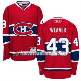 Reebok Miesten NHL Montreal Canadiens Pelipaita Mike Weaver #43 Koti Punainen