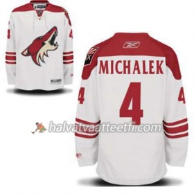 Reebok Miesten NHL Phoenix Coyotes Zbynek Michalek 4 Valkoinen Vieras
